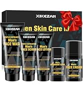Mens Gifts for Men,Mens Skin Care Kit,Nourishe &amp; Hydrate Skin w/Face Wash,Scrub,Lotion,Cream,Deod...