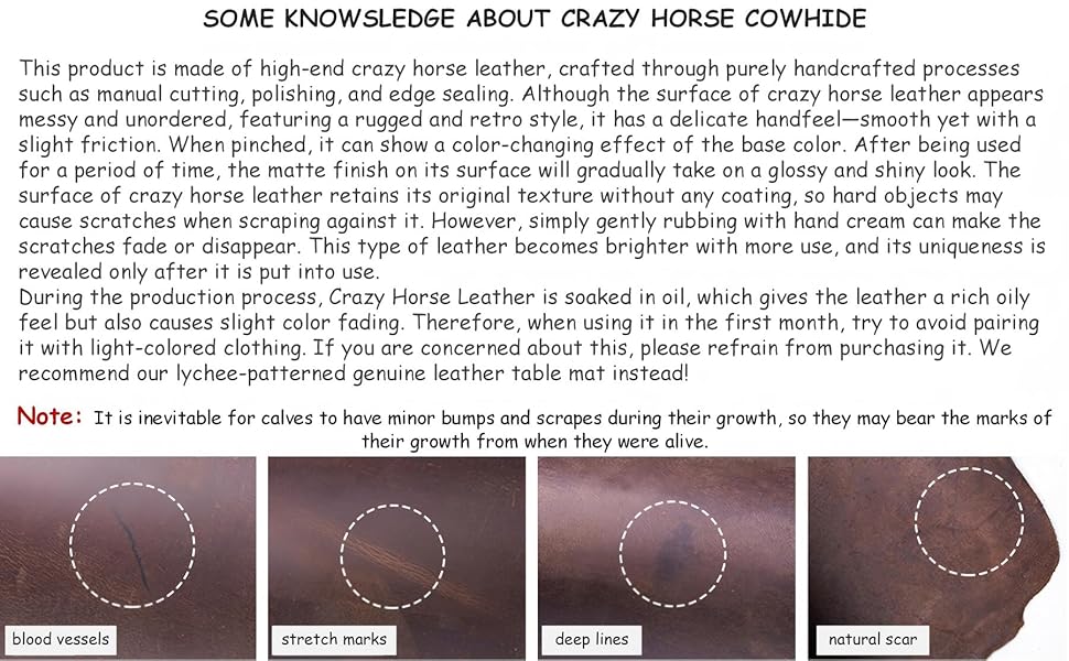 SOME KNOWSLEDGE ABOUT CRAZY HORSE COWHIDE