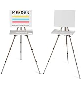 MEEDEN Plein Air Easel for Painting: Adjustable Travel Watercolor Easel Stand for Adults- Collaps...