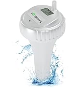 Pool Thermometer, Urageuxy Pool Thermometer Floating Easy Read, IPX8 Waterproof Digital Pool Ther...