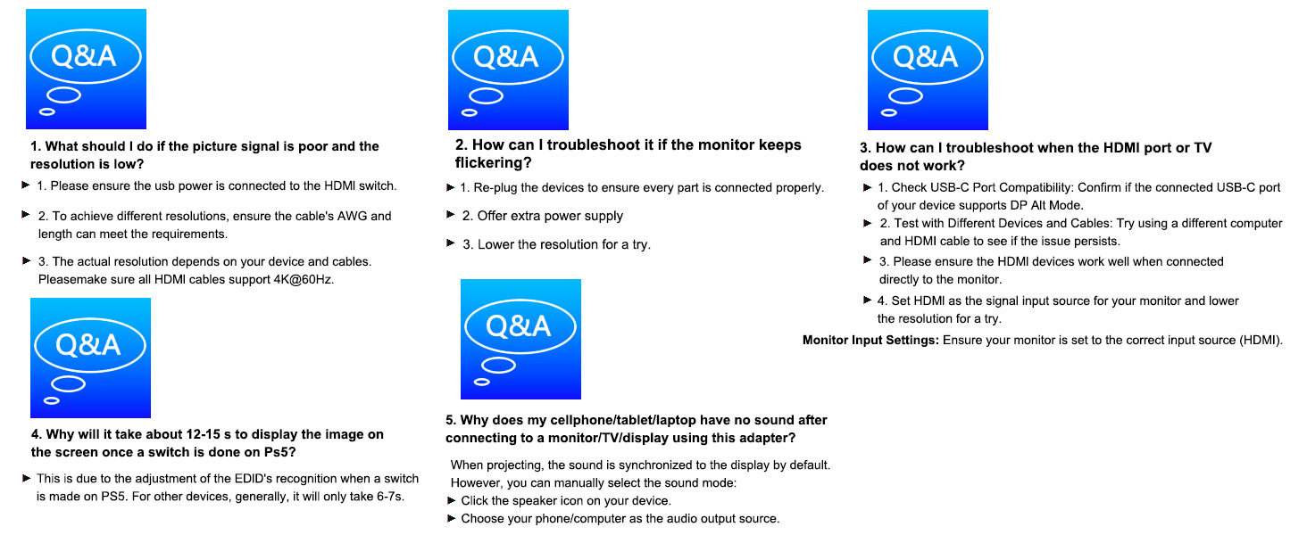 USB C to Dual HDMI Adapter