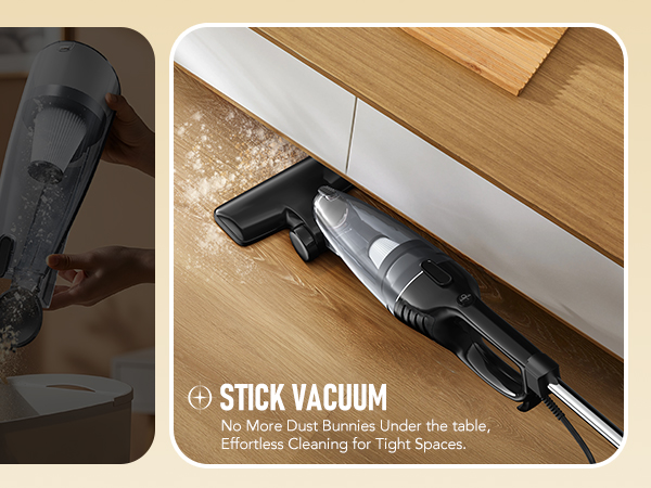 Avvnee Corded Stick Vacuum Cleaner, 3 lbs Lightweight Stick Vacuum for Pet Hair, Hard Floors