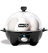DASH Rapid Egg Cooker: 6 Egg Capacity Electric Egg Cooker for Hard Boiled Eggs, Poached Eggs, Scr...