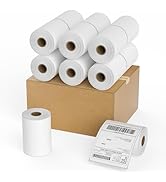 20 Rolls 4x6 Direct Thermal Shipping Labels 250 Labels/Roll Compatible with Zebra 2844, 2843, 284...