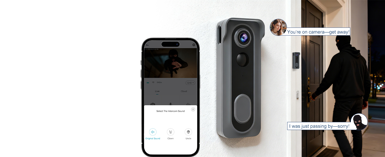 Doorbell camera wireless