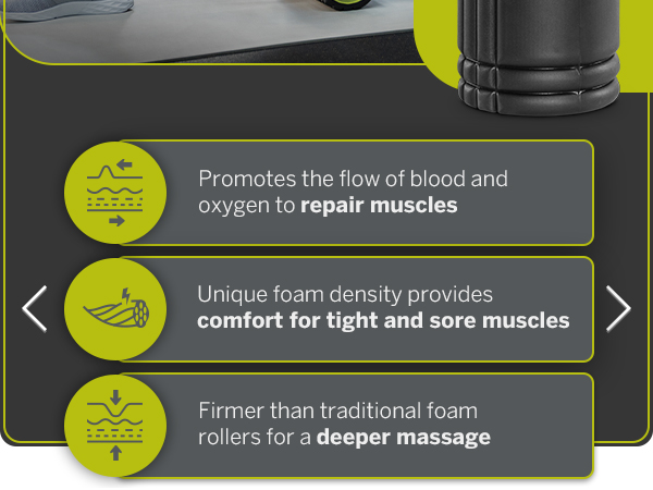 Repairs muscles, provides comfort for tight and sore muscles, and gives a deeper massage