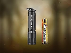 i3E EOS PMMA TIR Lens AAA EDC Flashlight 90 Lumens Compact Keychain Flash Light