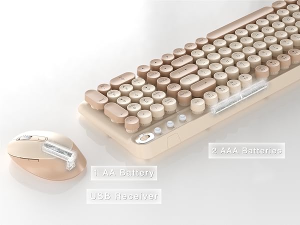 Wireless Keyboard and Mouse Combo