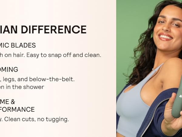The Meridian Difference: Long-lasting battery,clean cuts,no tugging.
