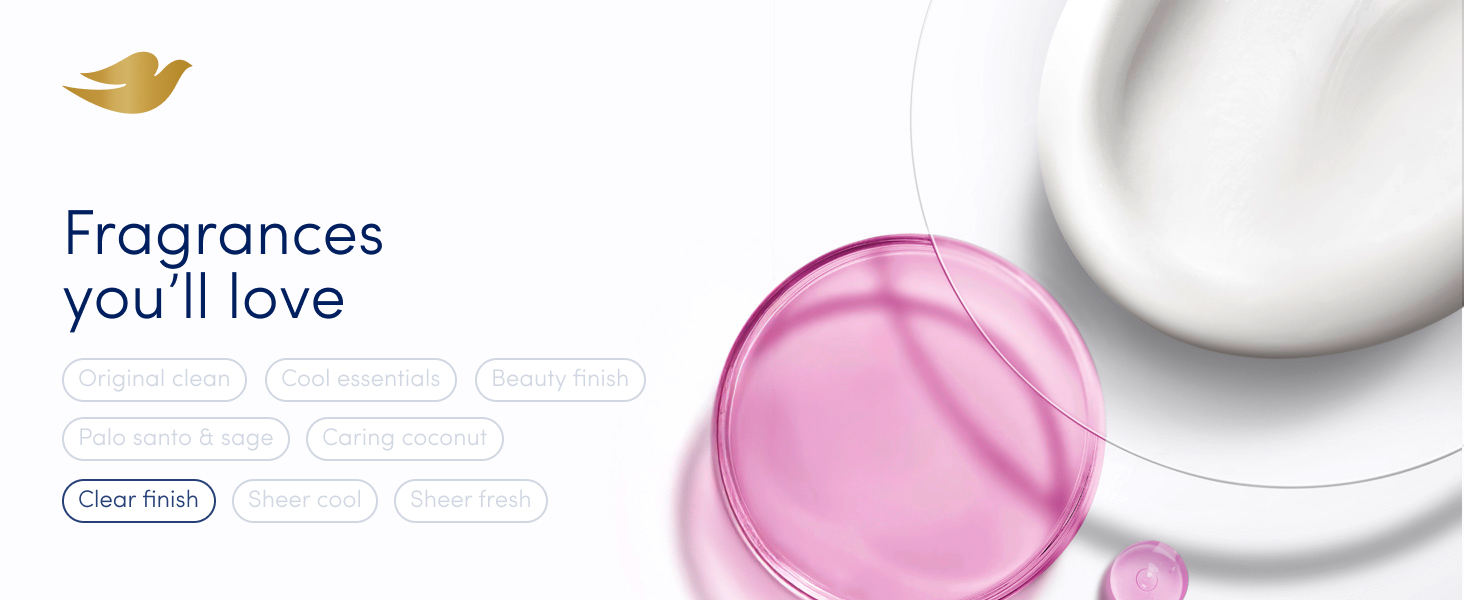 Lilac drops &amp;amp; round glass on top of cream next to text that reads: Fragrance you&amp;#39;ll love.