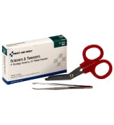 First Aid Only 17-005 Bandage Scissors and Forcep Tweezers Combo Pack