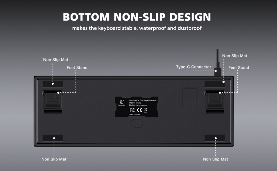 mini mechanical keyboard black grey