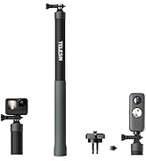 TELESIN G3 Selfie Stick Pole (118"/3M 100% Carbon Fiber), Invisible Light Waterproof Underwater D...
