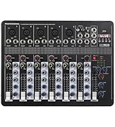 T7 professional Audio Mixer 7-channel reverberation effect digital USB MP3 input 48V phantom powe...