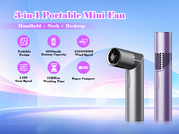 Portable Handheld Turbo Fan