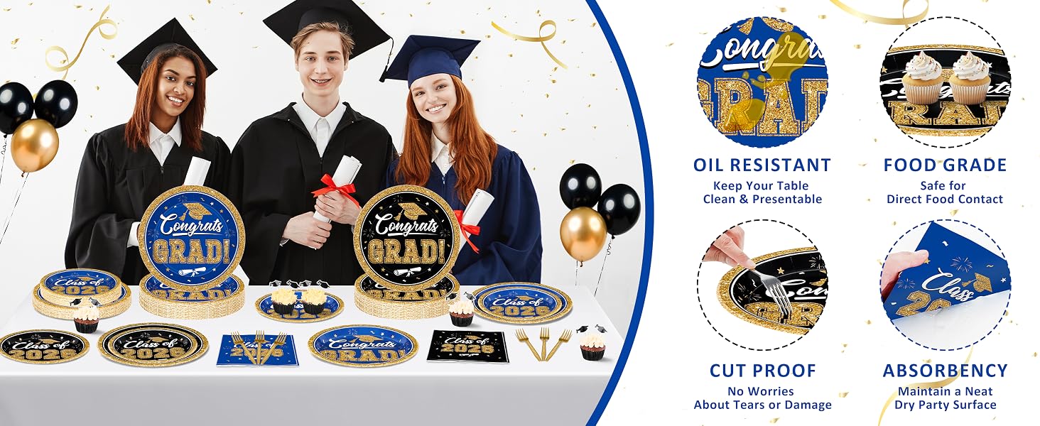 Graduation Party Supplies Set