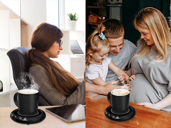 Coffee Mug Warmer with Mug Set