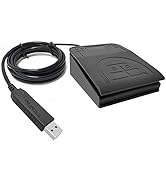 PCsensor Upgraded USB Single Foot Pedal One Key Program Computer Keyboard with Five Custom Functi...
