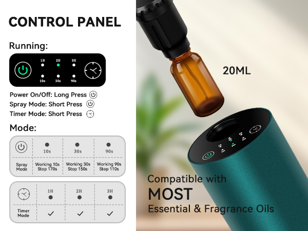 scent diffuser essential oil home office car room freshener fragrance humidifier aromatherapy