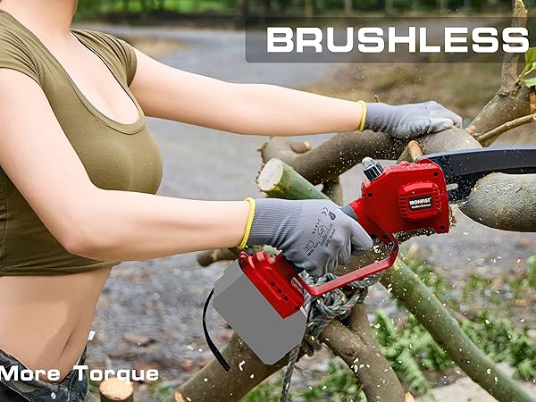 Chainsaw chain saw cordless chains saws sharpener brushless electric handle mini rechargeable batter