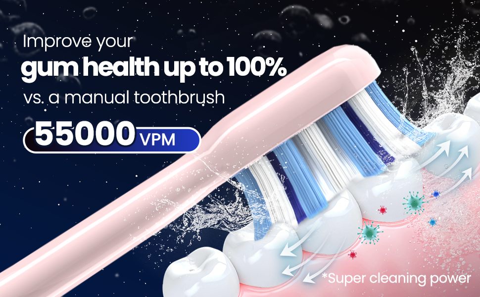 pink electric toothbrush
