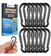 2 Inch Spring Snap Hooks 100LBS Capacity, Carabiner Clip, Heavy Duty Rope Connector, Quick Link C...