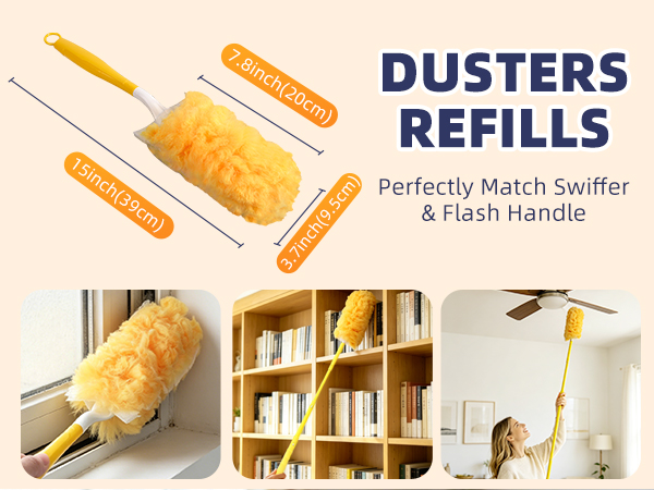 pet hair duster refills, blinds duster refills