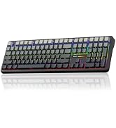 AULA F108 Wireless Mechanical Keyboard, Full Size Gaming Keyboard with Number Pad, Side Printed P...