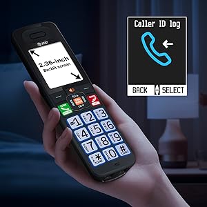 Backlit screen, colorful icons