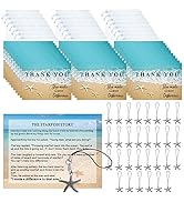 Qpige Thank You Employee Appreciation Gifts Bulk 30 Starfish Story Thank You Cards Social Worker ...