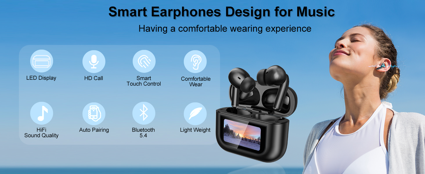 earbud with touch screen