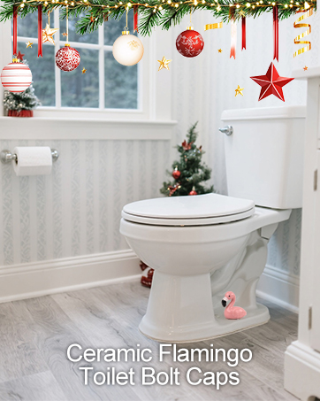 Flamingo Toilet Bolt Covers Decorative