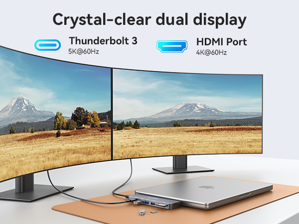 Crystal-clear dual display