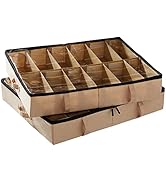 storageLAB Slim Under Bed Storage Containers, Closet Organizers and Storage Bins, 2 Pack Underbed...