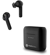 Motorola wireless wirefree bluetooth earbuds for business calls waterproof active noise cancellation