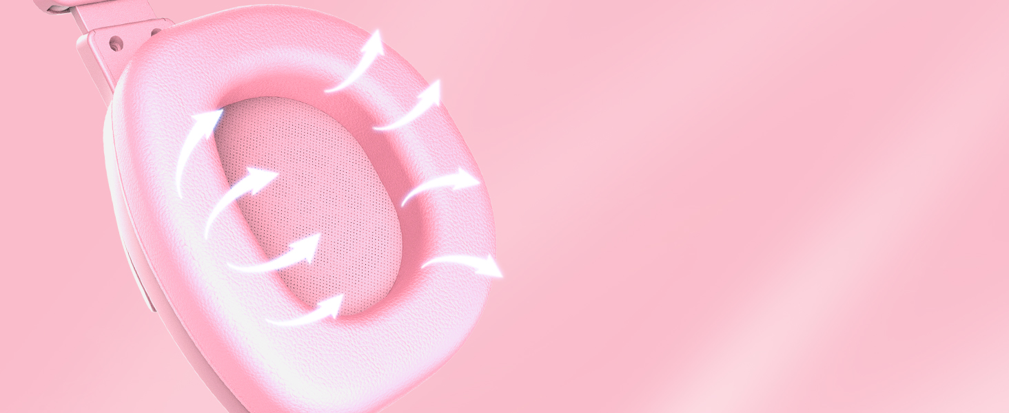 Breathable &amp; comfortable ear pads headphones