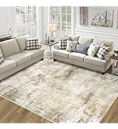 8x10 Area Rugs for Living Room Bedroom: Abstract Washable Rug with Anti-Slip Backing Non-Shedding...
