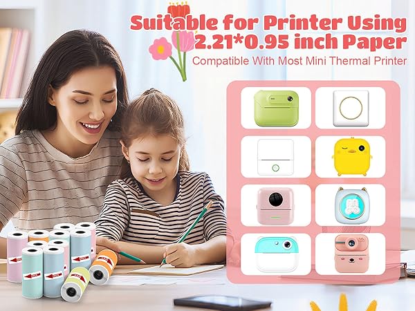 mini printer sticker paper mini thermal printer sticker paper thermal sticker paper