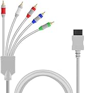 6Ft Component HD AV Cable to HDTV-EDTV (High Definition 480p) Compatible with Nintendo Wii and Wii U