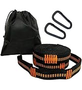 Hammock Straps with Carabiners, 20 Feet Long &amp; 38 Adjustable Loops Total- Quick &amp; Easy Setup for ...