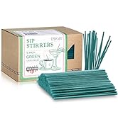1000 Plastic Coffee Stirrers, 5-Inch Cocktail Straws and Stir Sticks for Coffee Bar and Restauran...