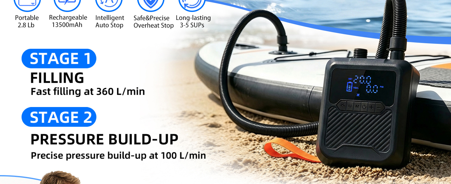 paddle board pump