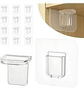 AccEncyc 12 Pcs Punch Free Shelf Support Pegs Self Adhesive Shelves Clips Shelf Pegs for Shelves ...