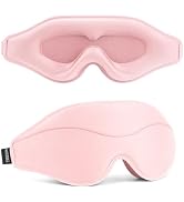 MOEASEii Sleep Mask - Total Blackout 3D Sleeping Mask, Super Lightweight &amp; Silky Soft Eye Mask fo...