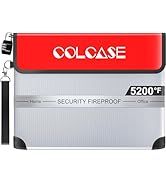 COLCASE Fireproof Document Bag with Lock 5200? Heat Insulated Waterproof and Fireproof Bag with Z...