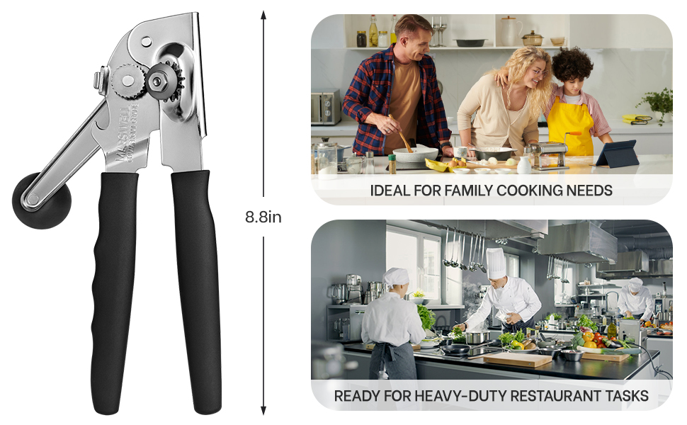 Easy Crank Can Opener, Black