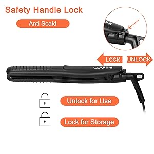 anti scald Mini hair straightener for short hair thin hair no frizz portable hair straightener iron