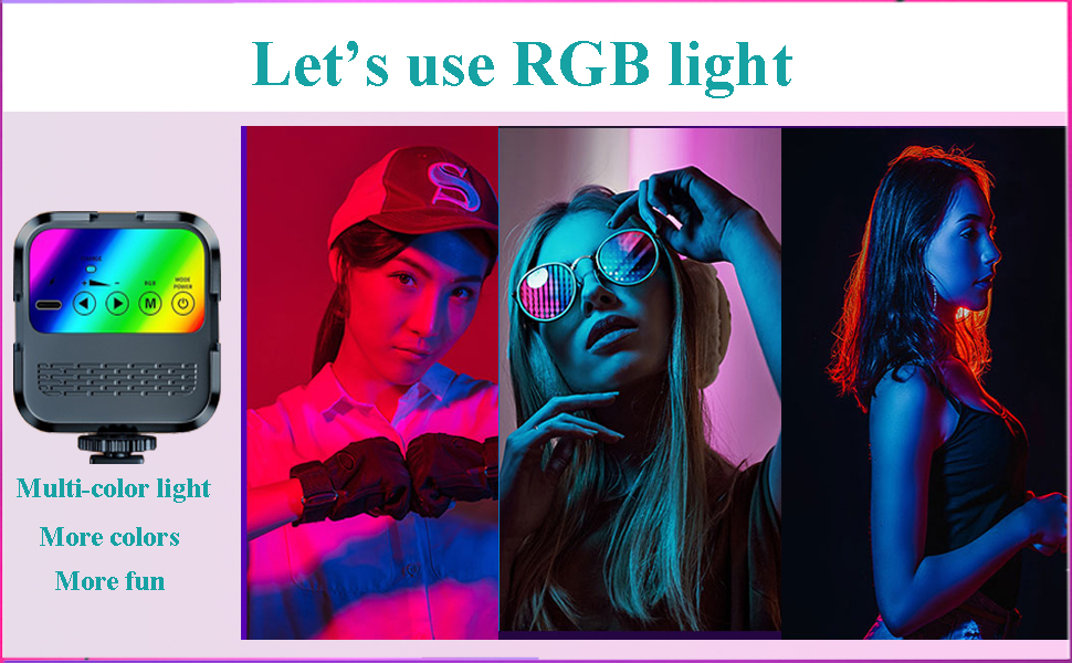 vlogging kit with RGB light