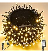 WBao Christmas Lights Indoor Outdoor 300LED 108ft, Super Bright LED Christmas String Lights with ...