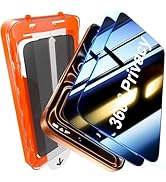 UniqueMe for iPhone 17 Pro Max 360° Privacy Screen Protector - 2 Pack 4 Way Privacy Screen 17 Pro...